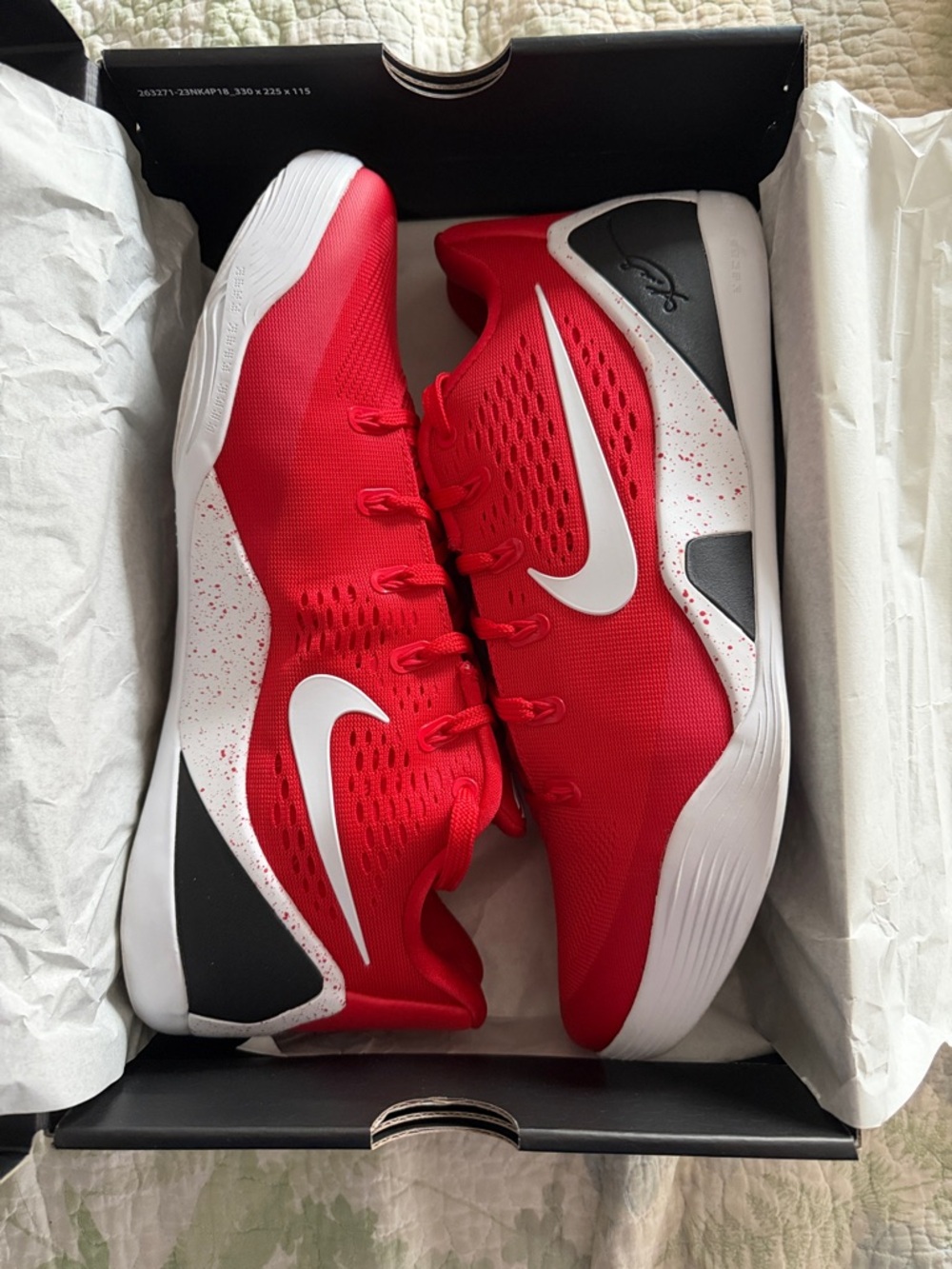 Kobe IX Elite Low EM Protro “University Red”
